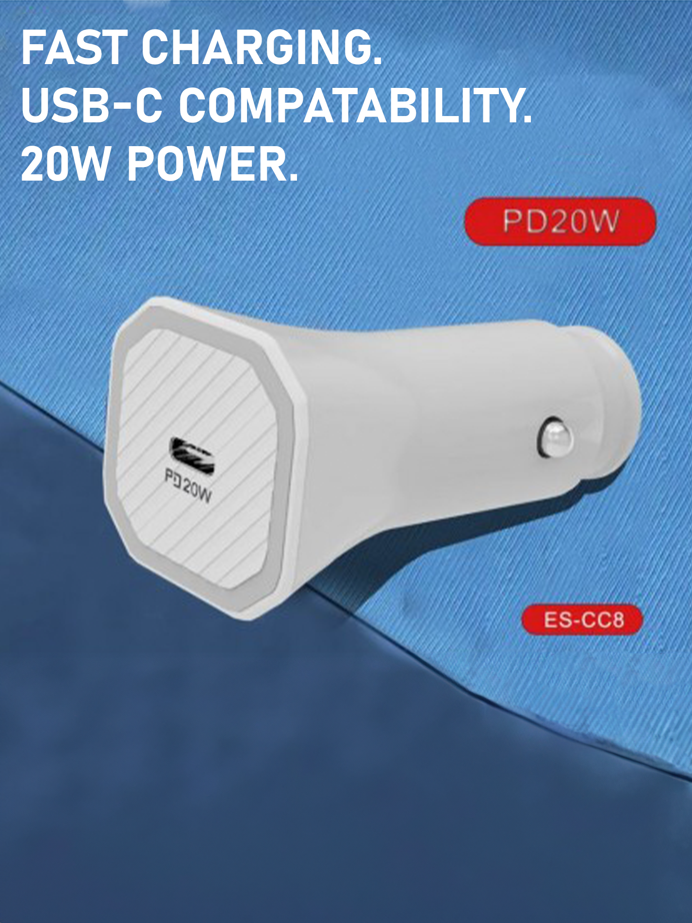 20W USB-C In-Car Charger