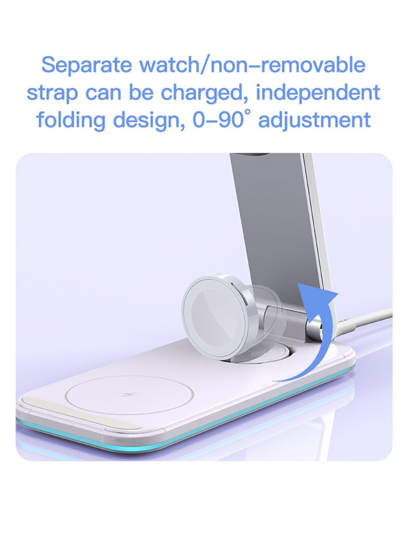 Foldable Wireless 3 in 1 Charger (15W)