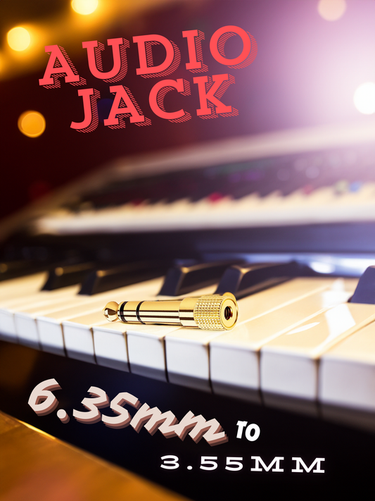 3.55mm to 6.35mm Audio Jack (Female to Male)