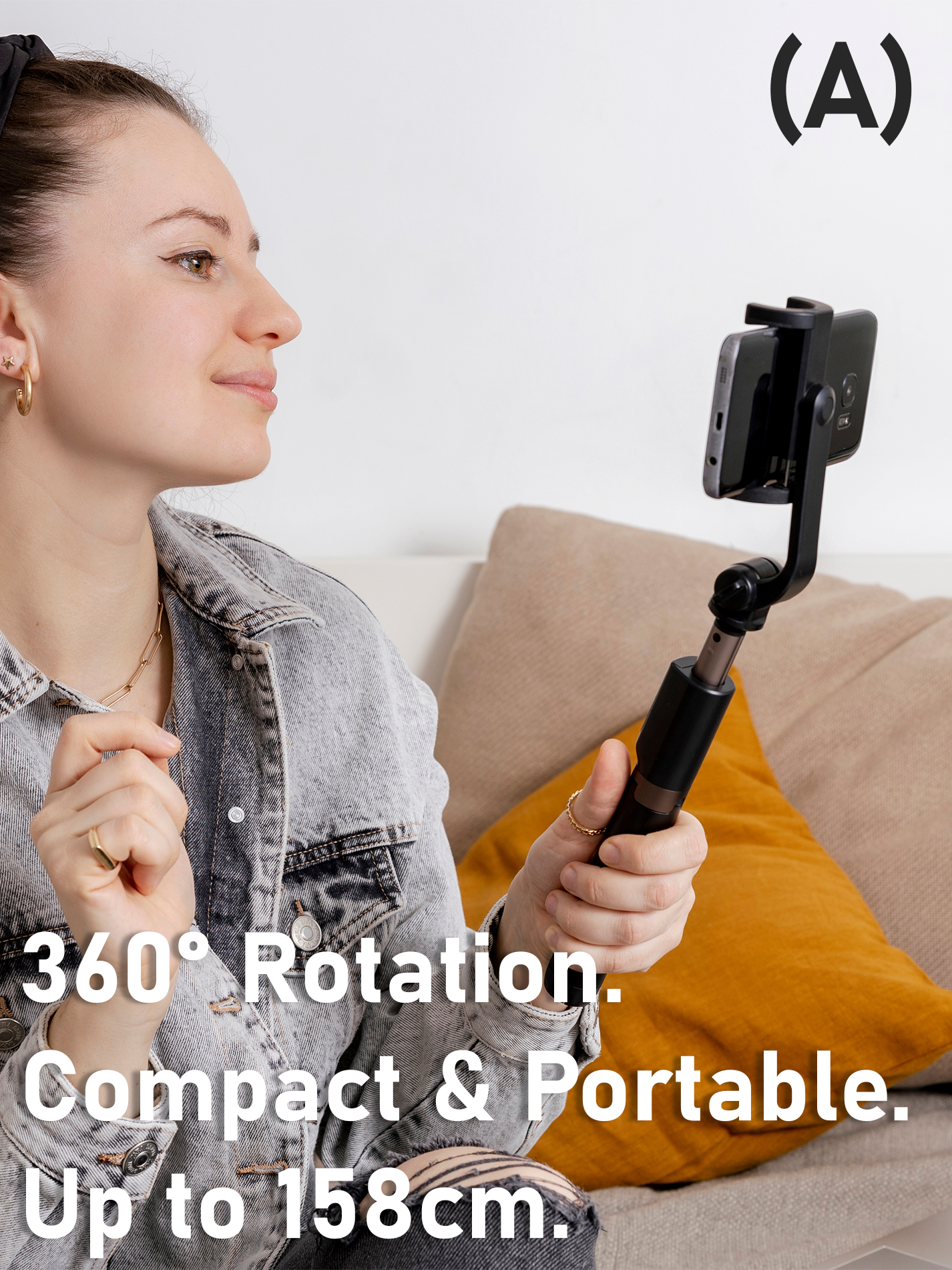 360° Rotation Selfie Stick Tripods (158cm)