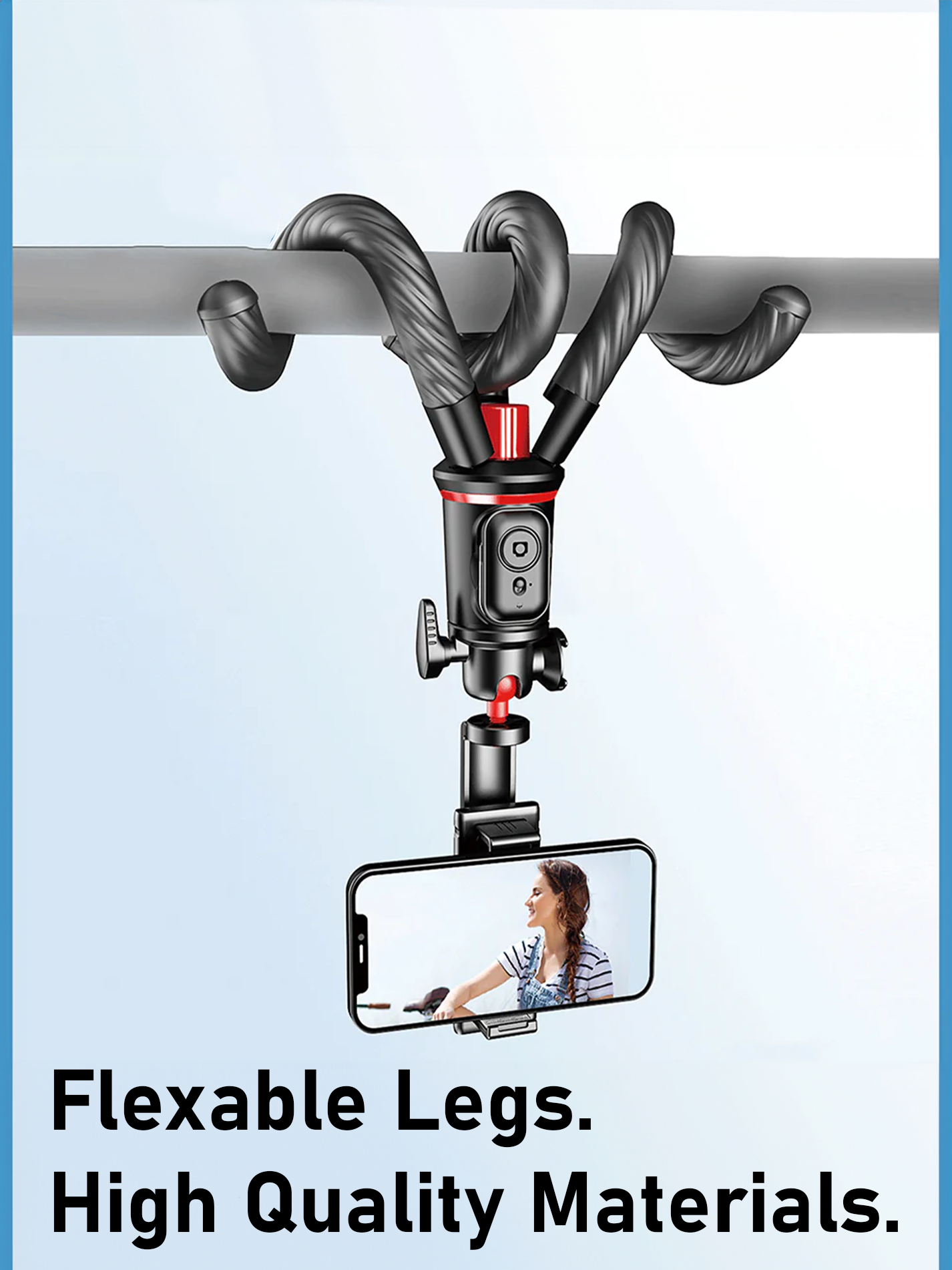 Flexible Selfie Stick W/ Remote (65cm)