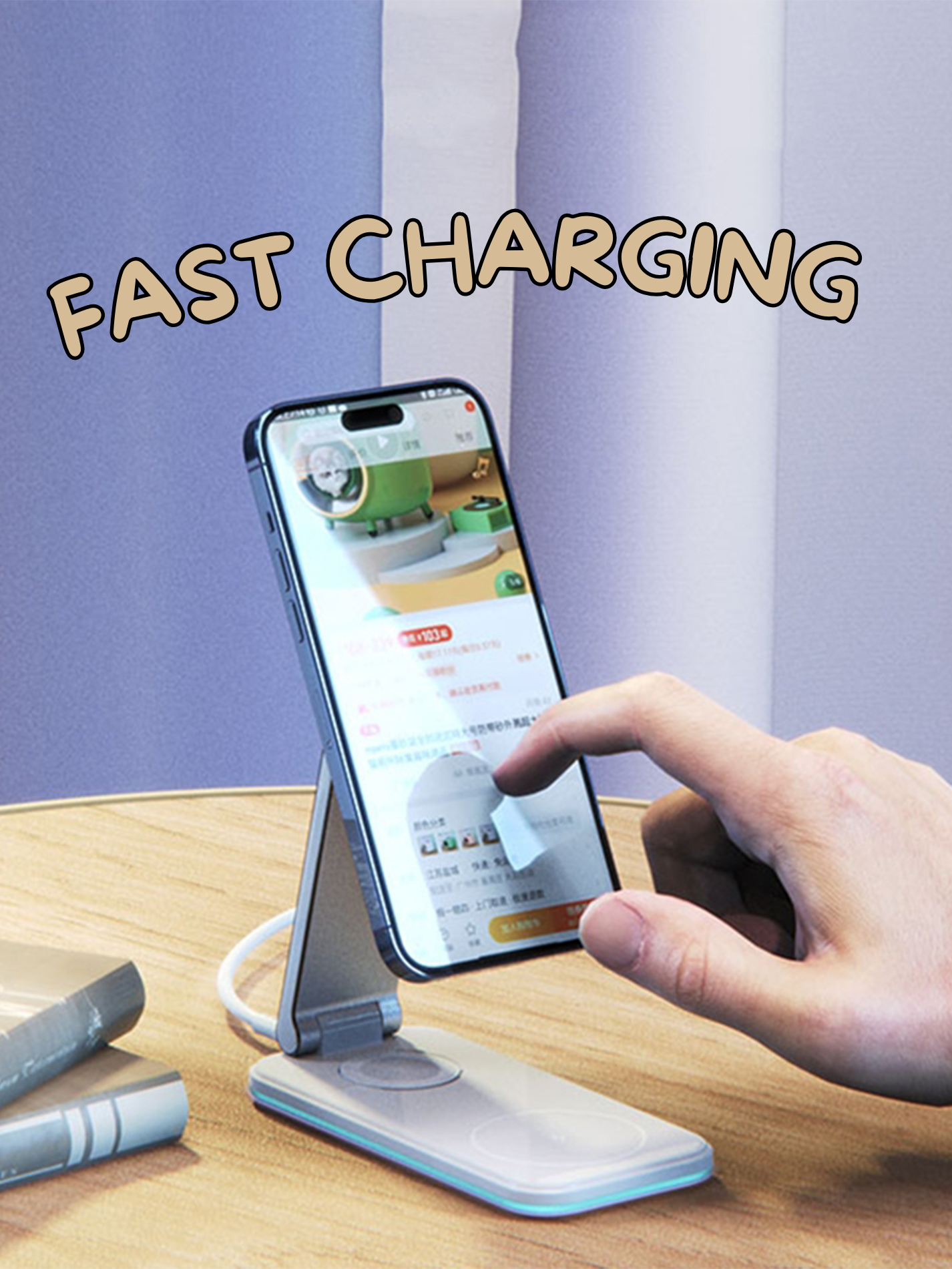 Foldable Wireless 3 in 1 Charger (15W)