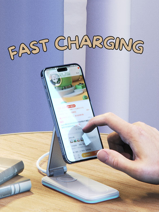 Foldable Wireless 3 in 1 Charger (15W)