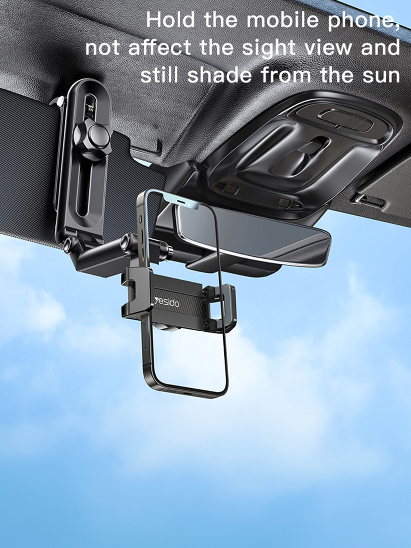 Sun Visor Phone Mount