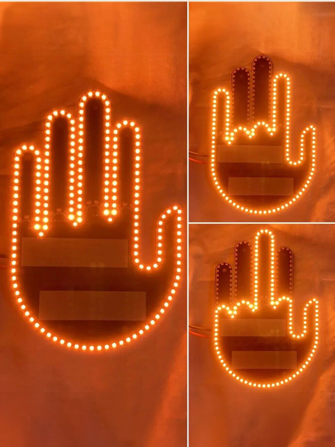 LED In-Car Gestures
