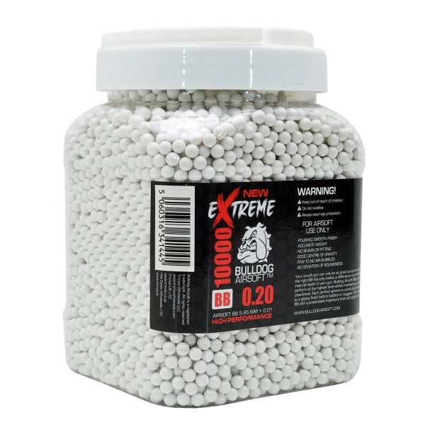 EXTREME BULLDOG 0.20G WHITE 2000 AIRSOFT BB PELLETS